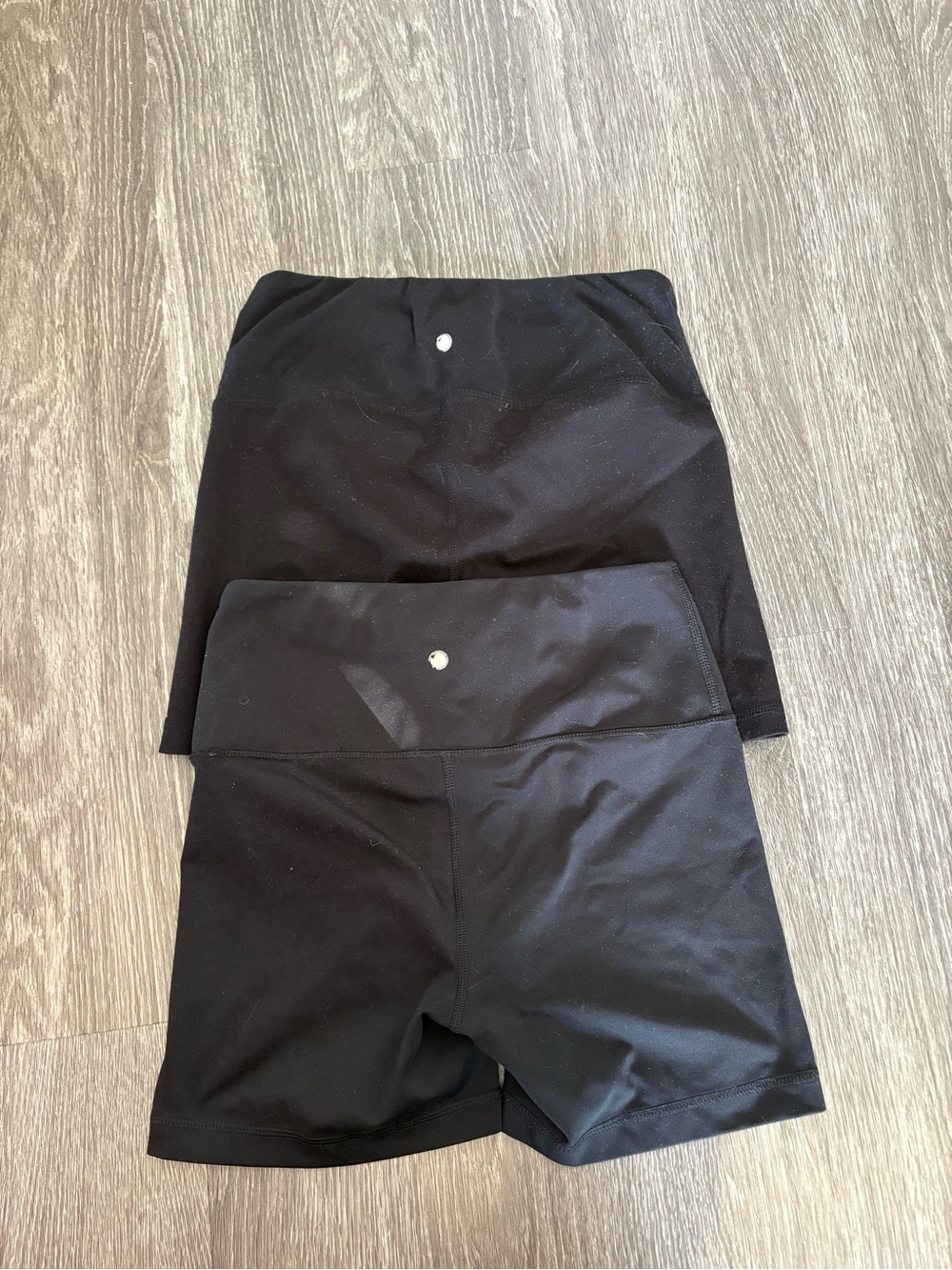 Yogalicious Black High-Waist Athletic Shorts (2-Pack)
